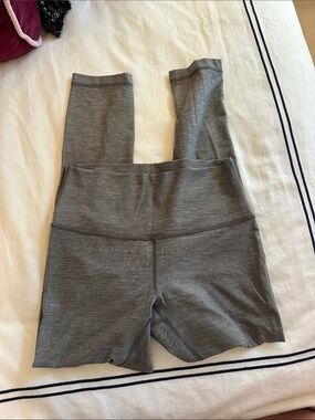 lululemon athletica Heather Gray High-Waist Workout Leggings